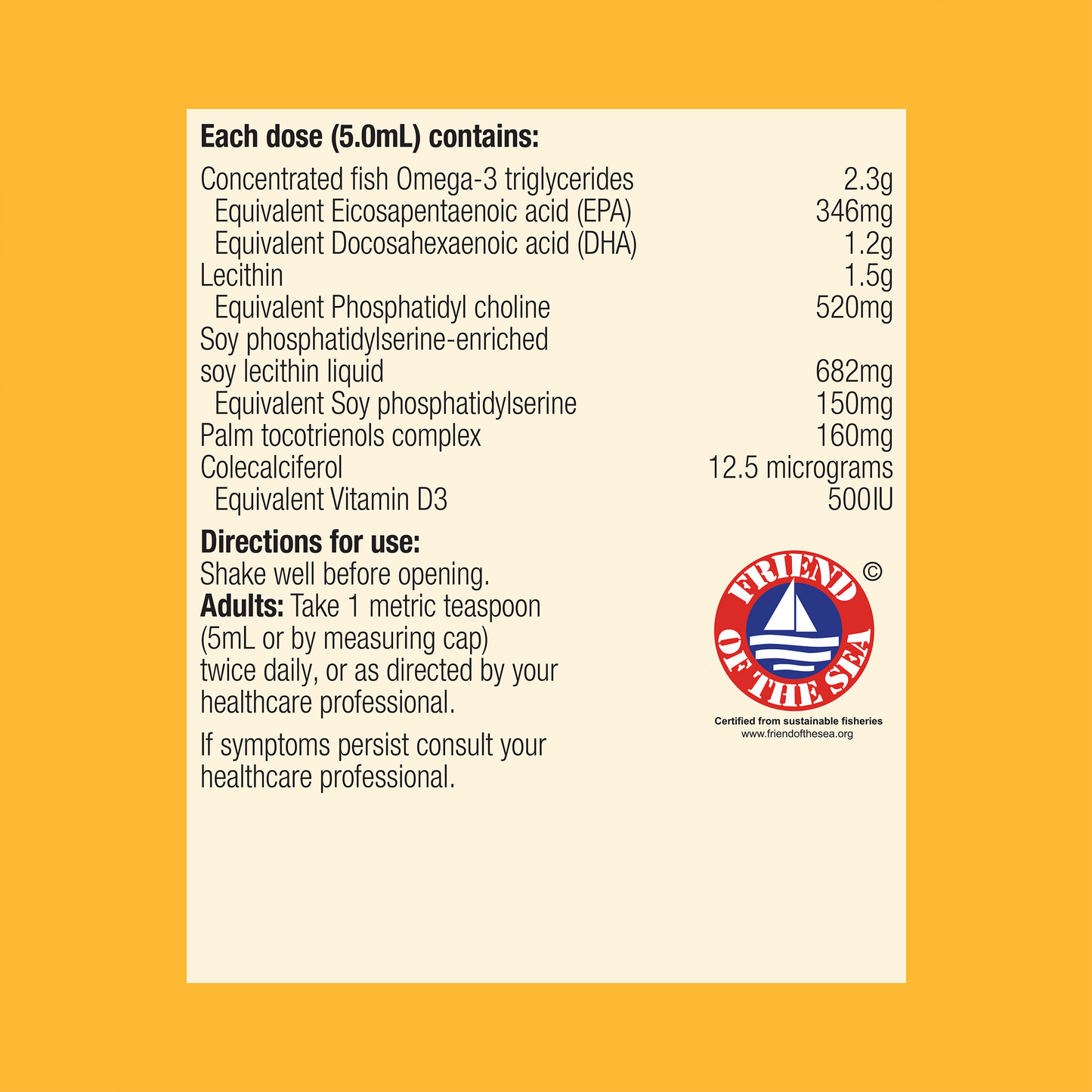 OmegaGenics Brain Plus Fish Oil Mint 190mL