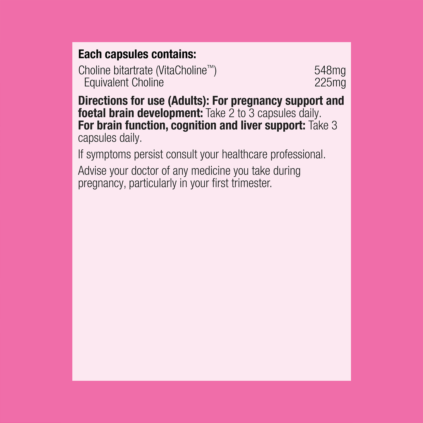 MetaCholine 90 Capsules