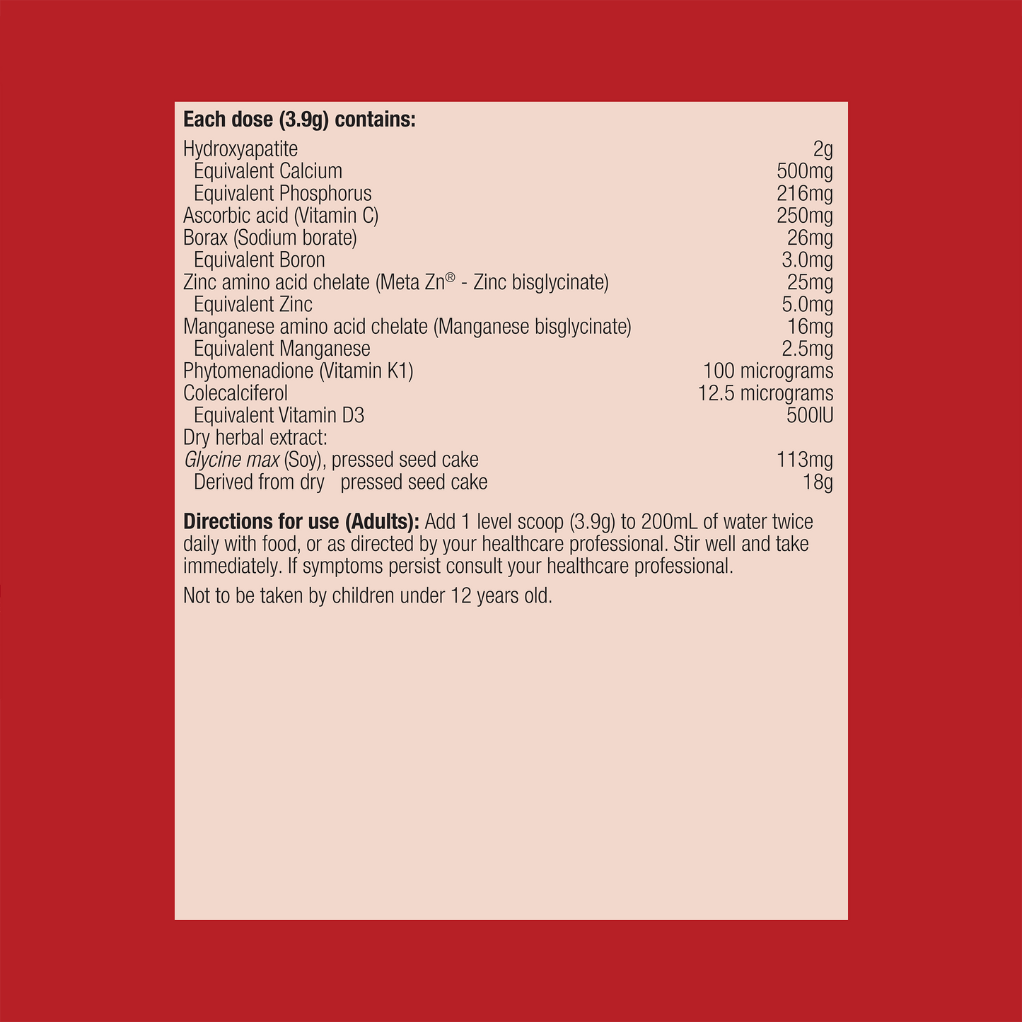 Calcitite Osteo Passionfruit 234g Powder