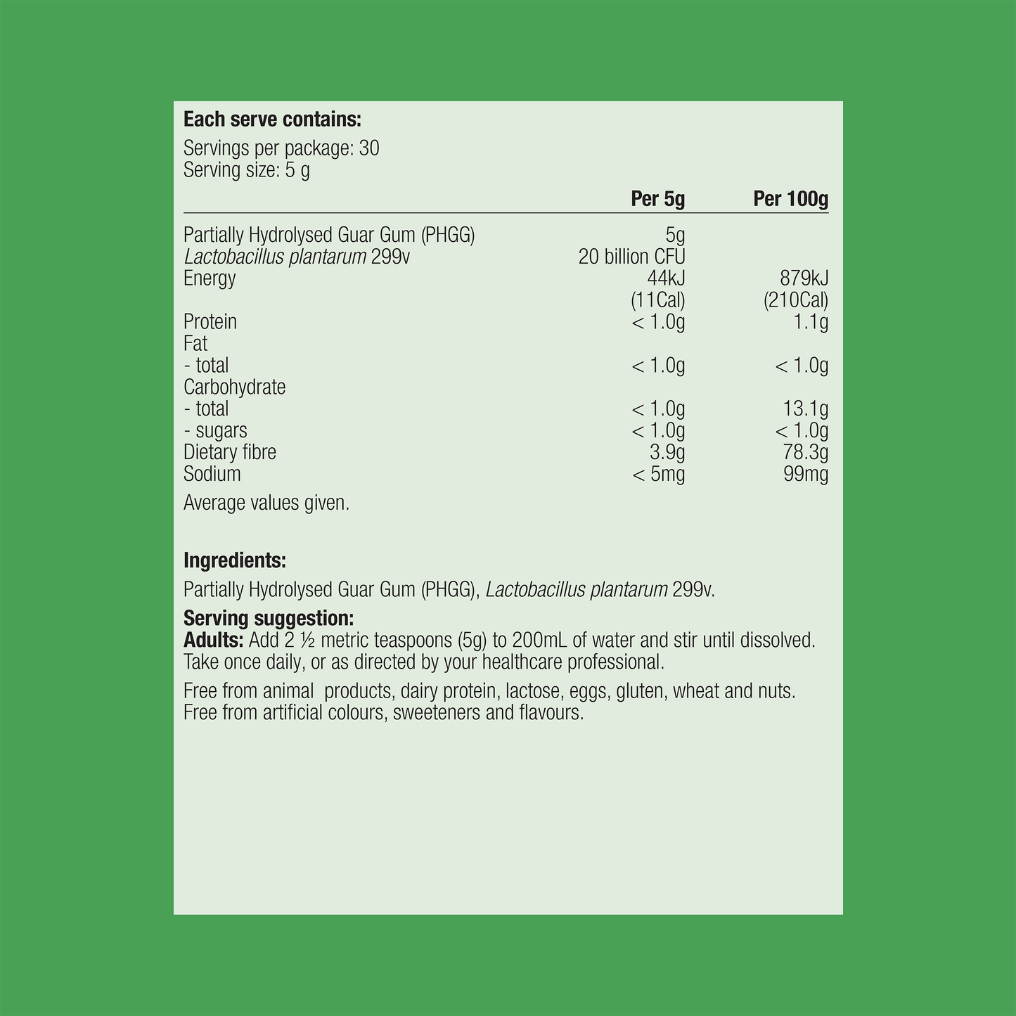 UltraFlora GI Regulate Probiotic Neutral 150g Powder