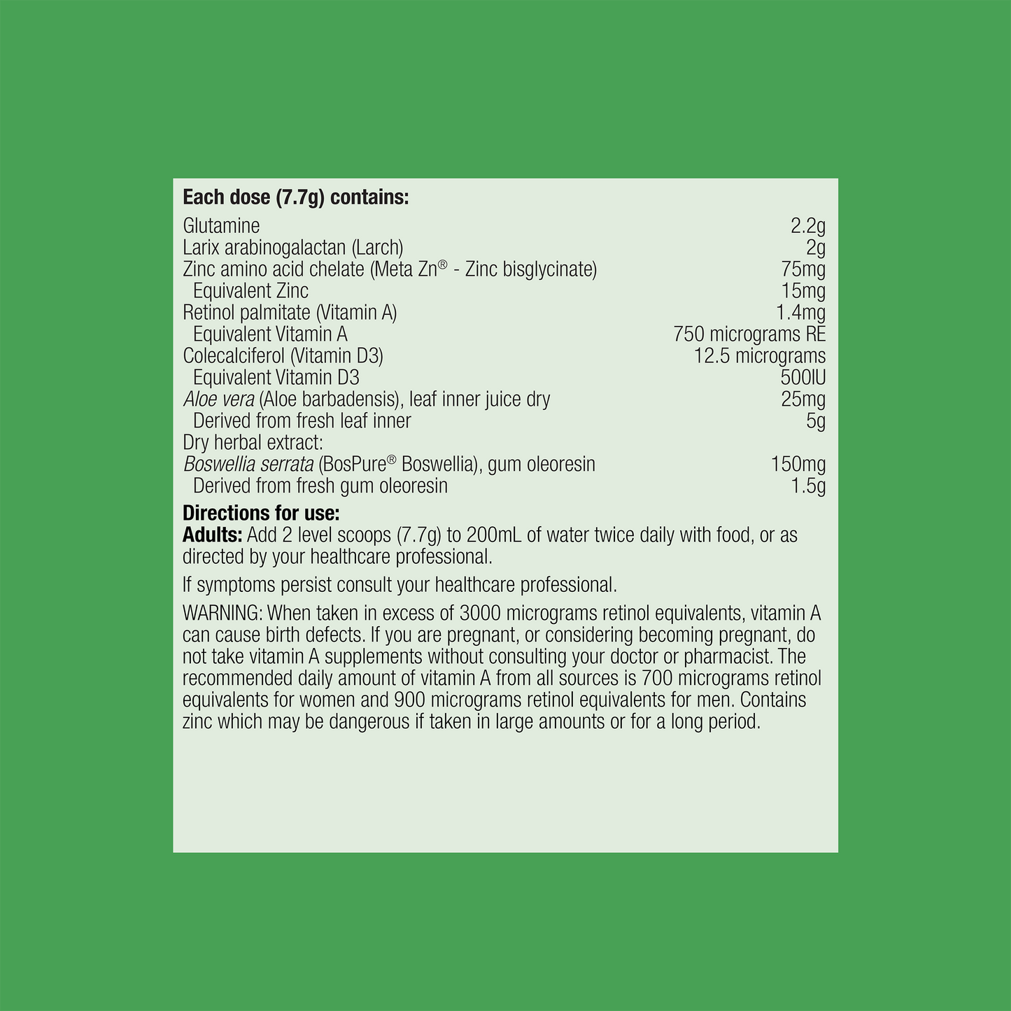 Glutagenics Lemon Lime 230g Powder
