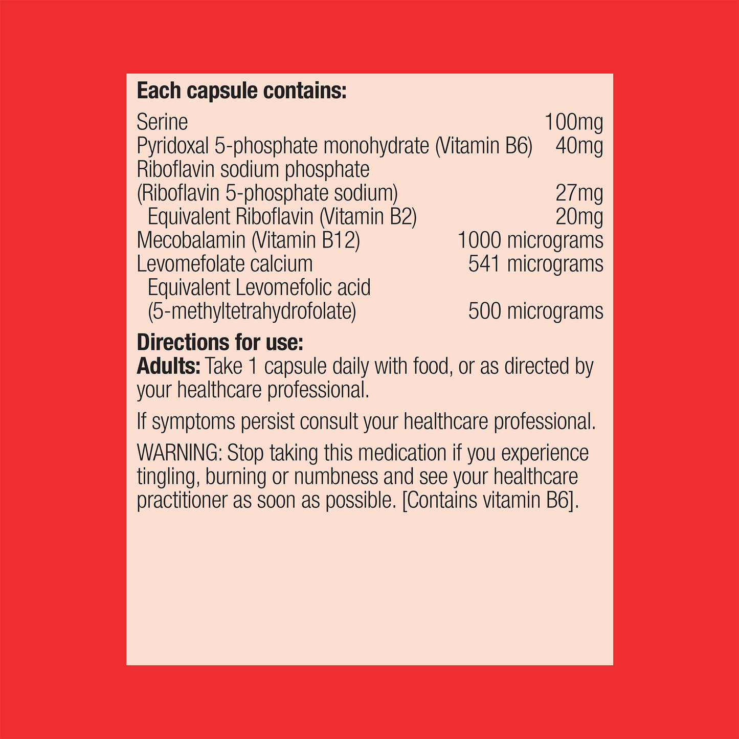 Metagen Activated B's & Folate 60 Capsules