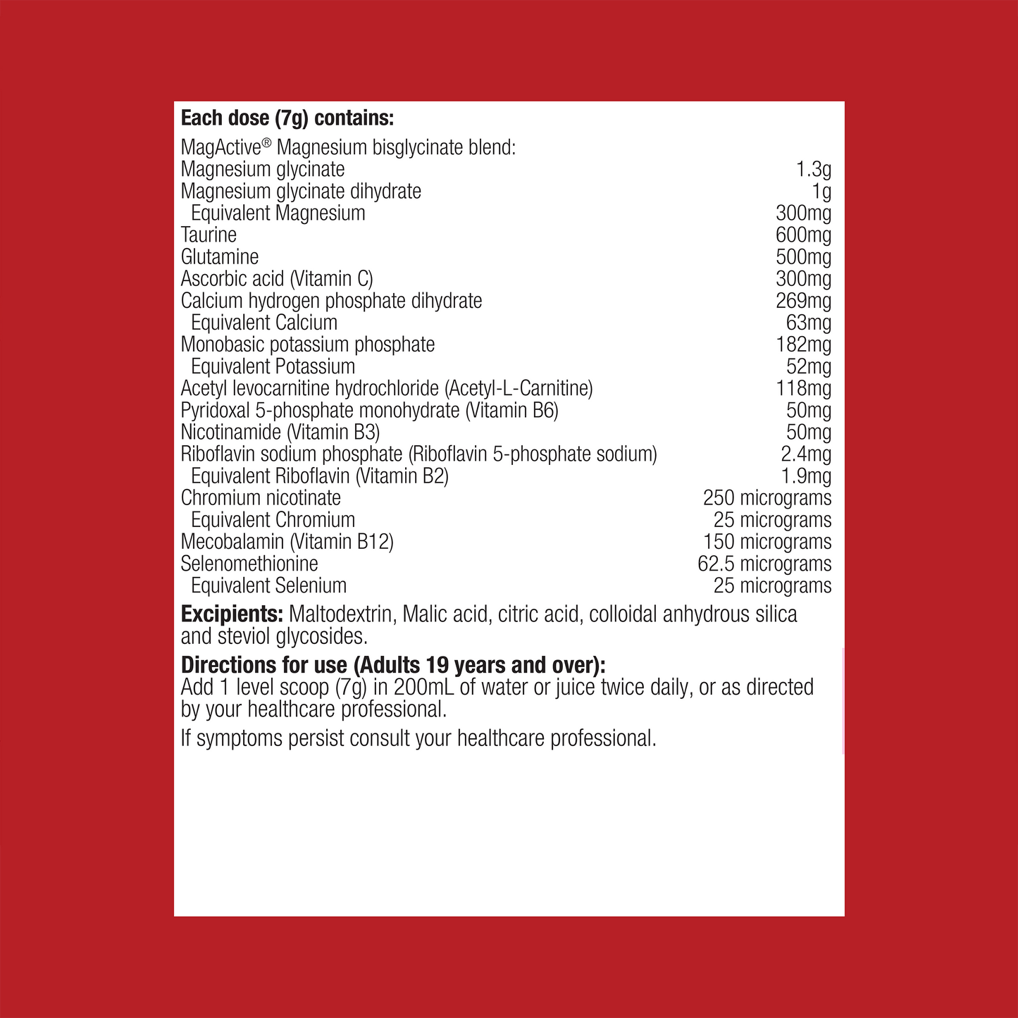 MagActive Muscle Neutral Magnesium Powder 420g