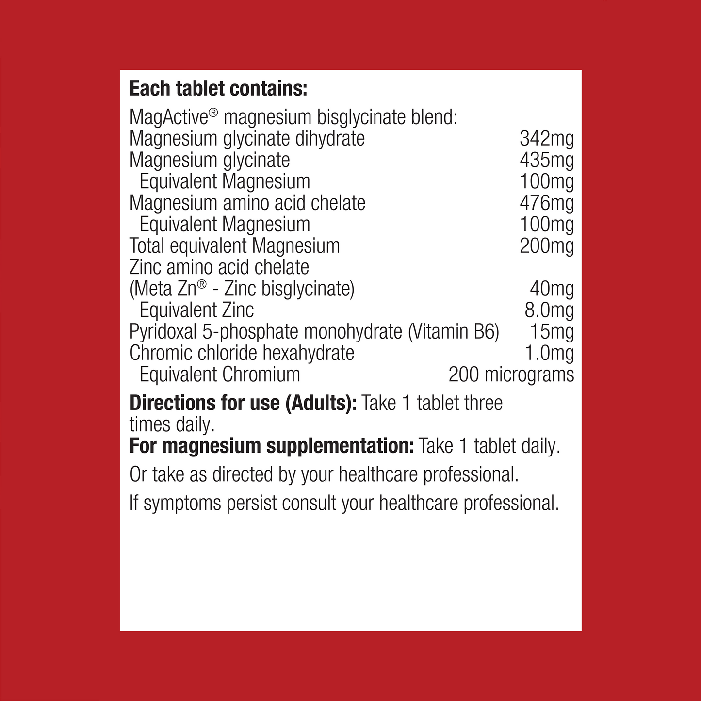 MagActive Muscle Magnesium 90 Tablets