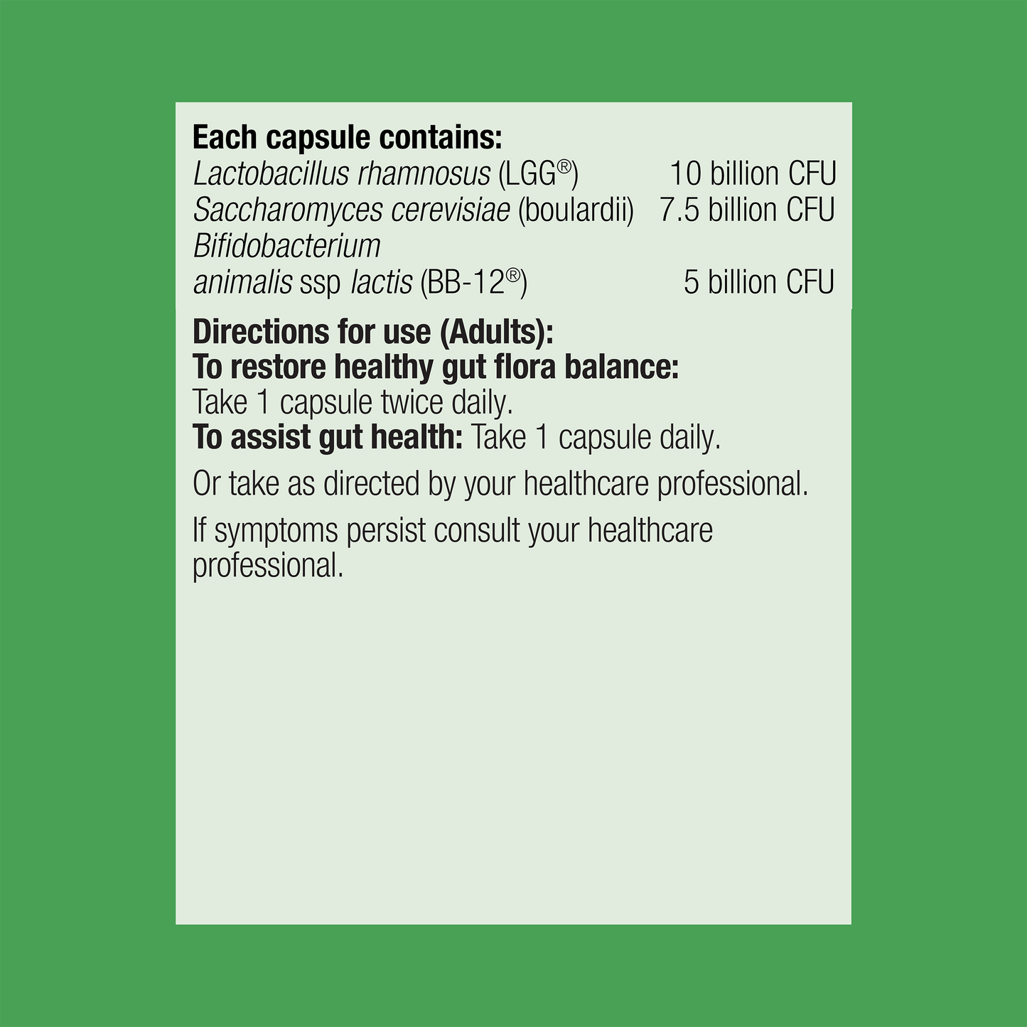 UltraFlora Intensive Care Probiotic 60 Capsules