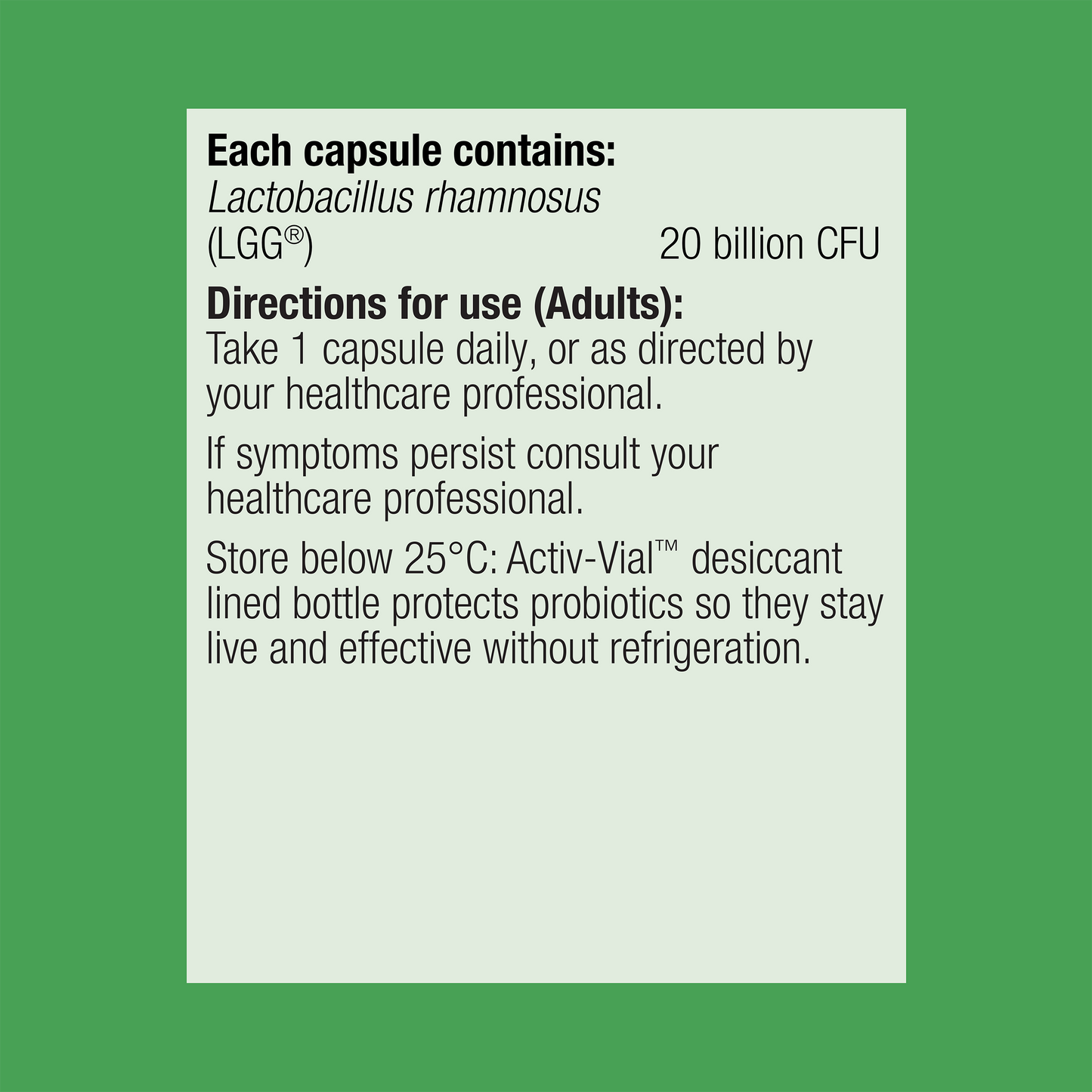UltraFlora LGG Forte Probiotic 60 Capsules