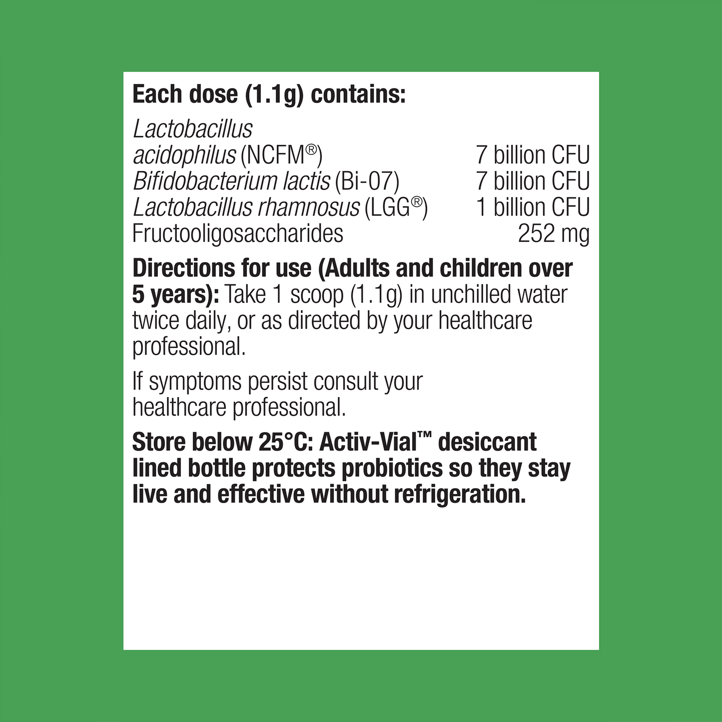 UltraFlora Plus Dairy Free Probiotic 50g Powder