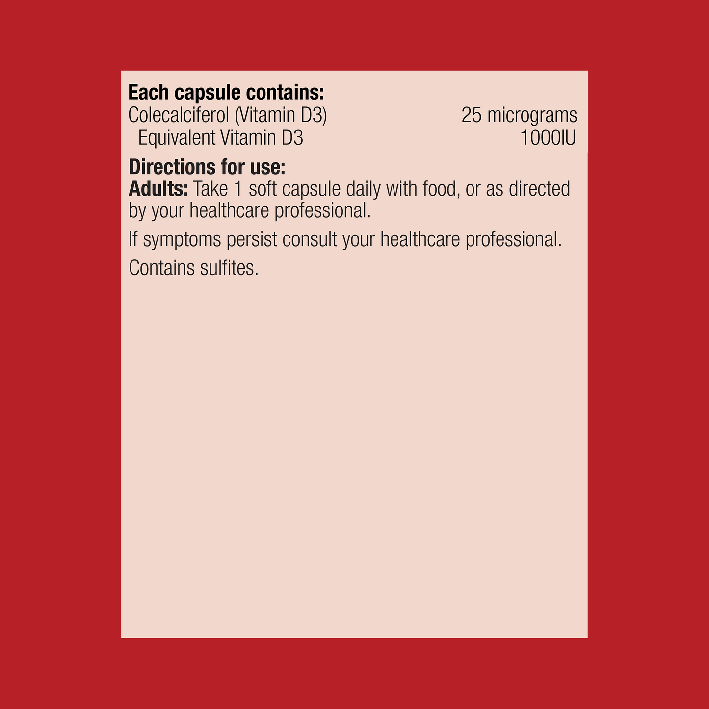 Vitamin D3 1000IU 270 Soft Capsules