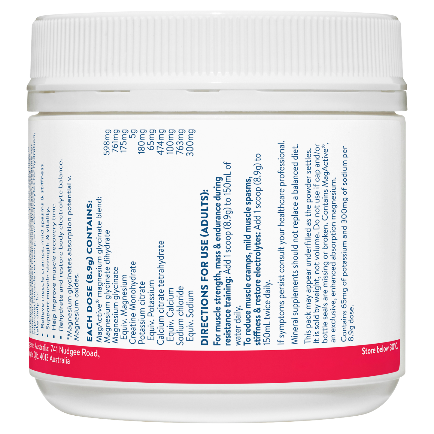 Ethical Nutrients Mega Magnesium Glycinate+ Creatine & Electrolytes