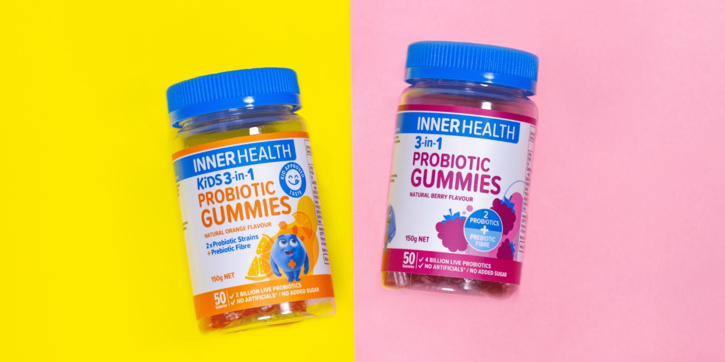 Probiotic Gummies: 2 Probiotic Strains, 1 Prebiotic Fibre – Metagenics