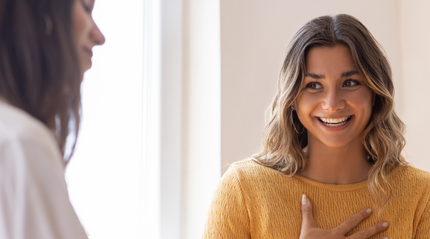 Patient visiting a naturopath