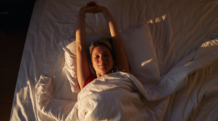 Woman in bed 