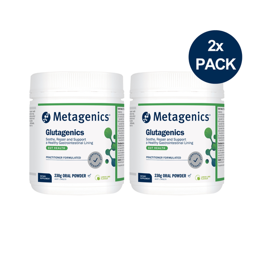 Glutagenics Lemon Lime 230g Powder 2 Pack