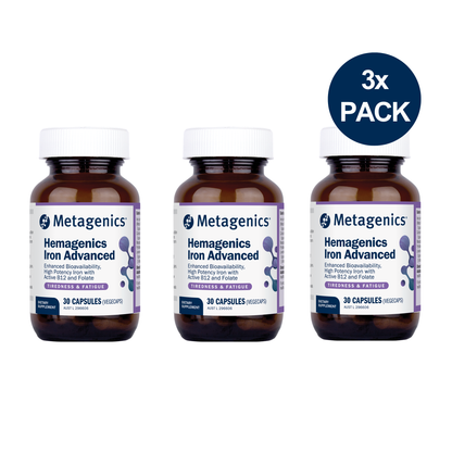 Hemagenics Iron Advanced 30 Capsules 3 Pack