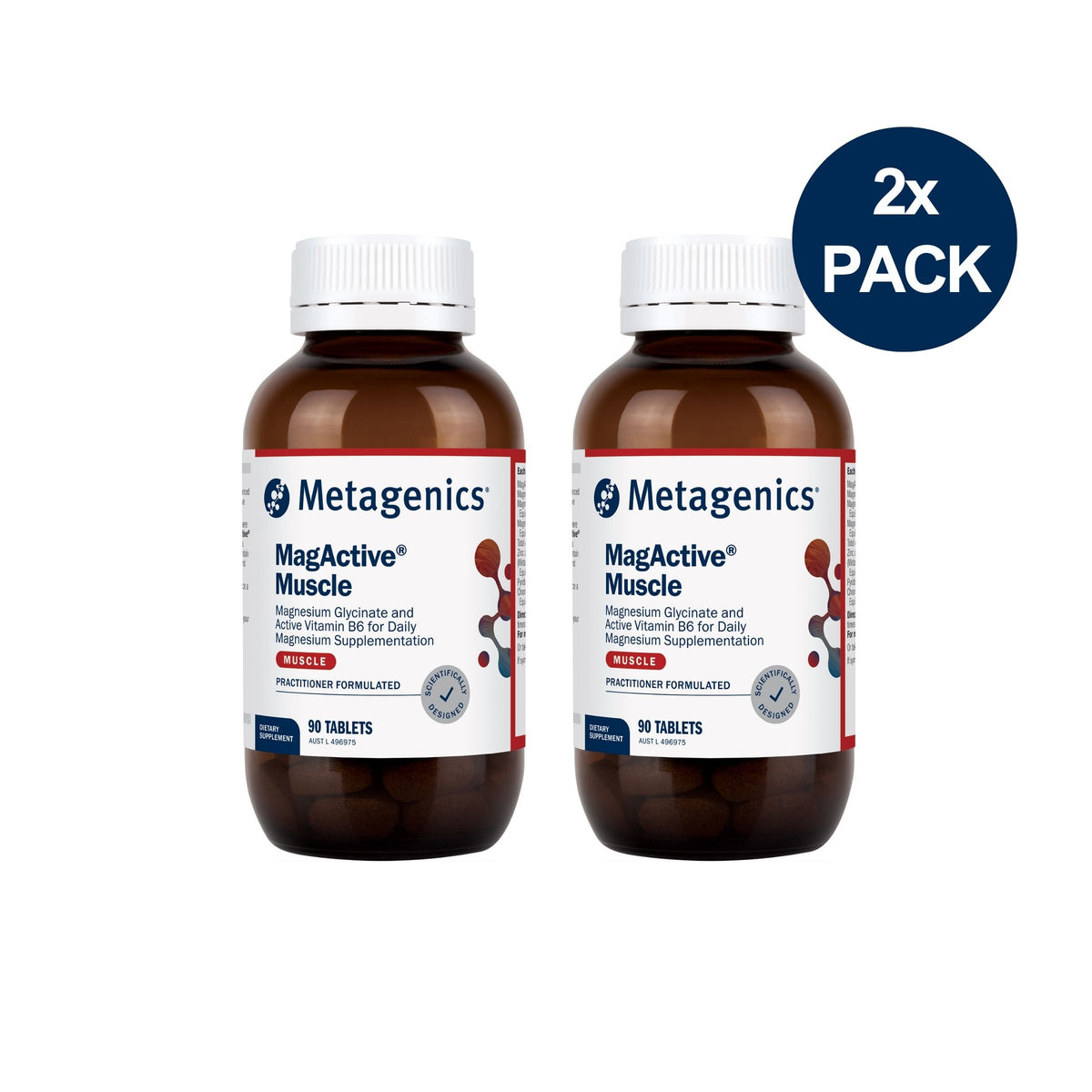 MagActive Muscle Magnesium 90 Tablets 2 Pack