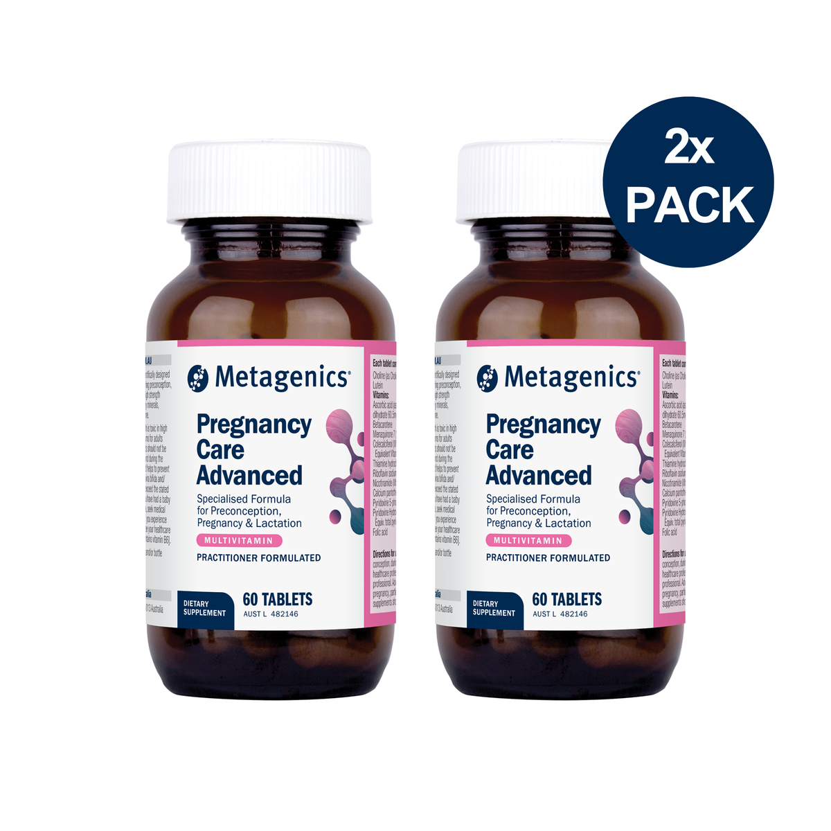 Pregnancy Care Advanced Multivitamin 60 Tablets 2 Pack