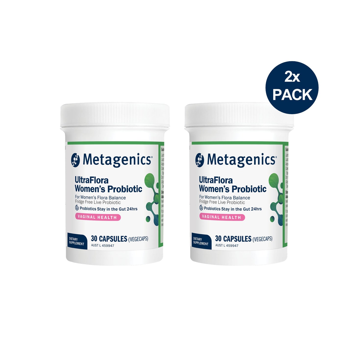 UltraFlora Women's Probiotic 30 Capsules - 2 Pack