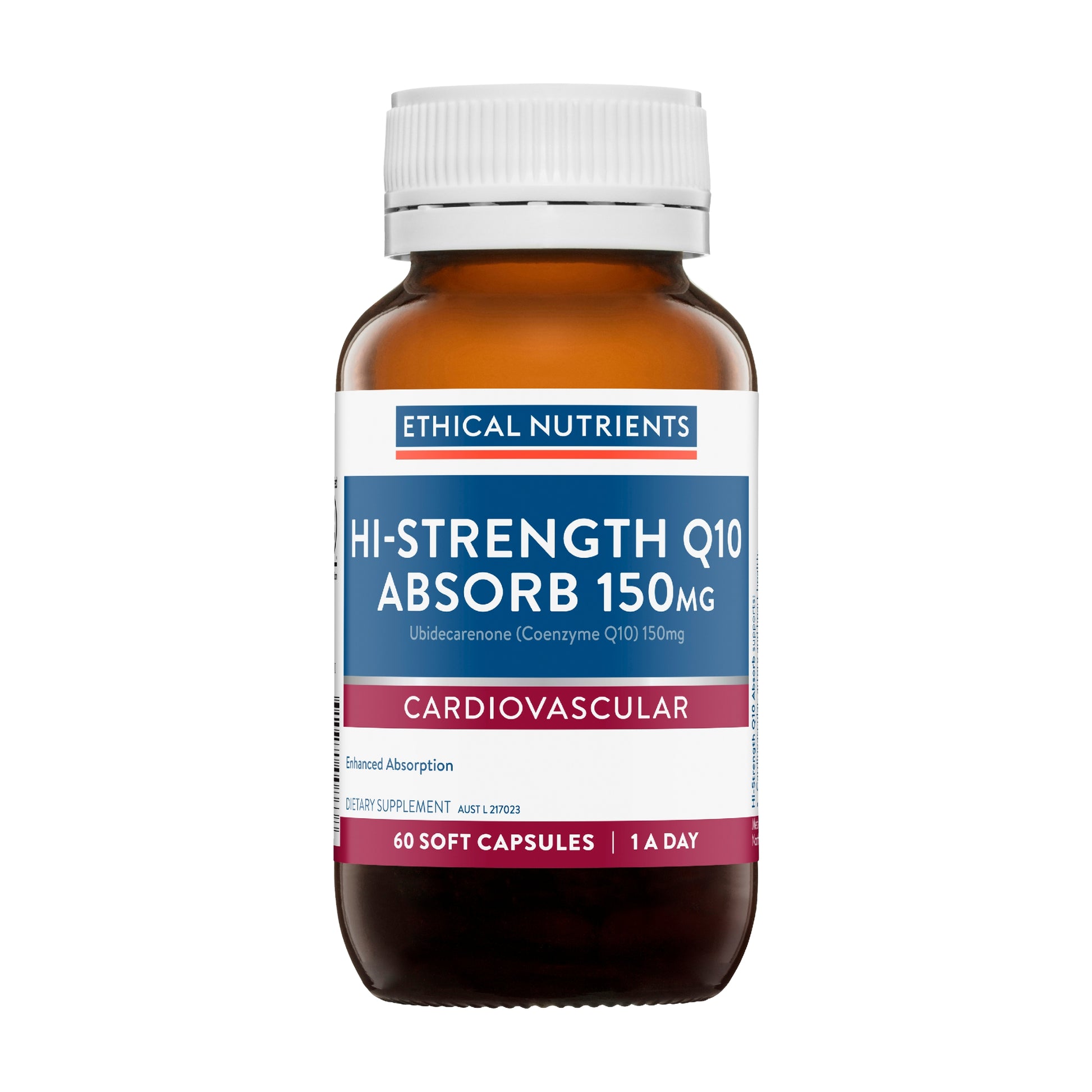 Ethical Nutrients Hi-Strength Q10 Absorb 150 mg 60 Soft Capsules