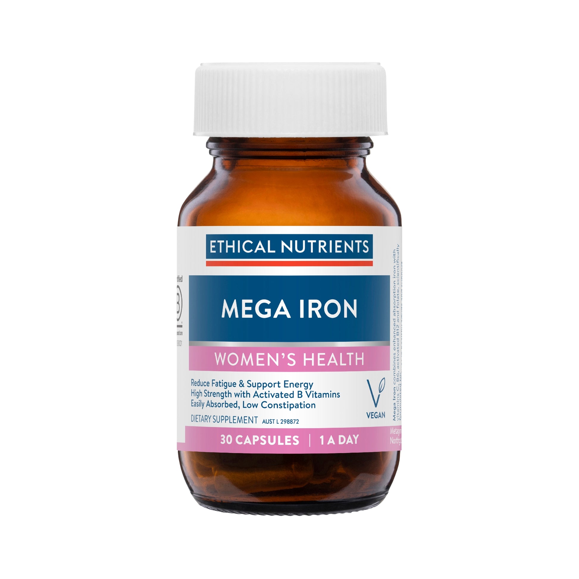 Ethical Nutrients Mega Iron 30 Capsules