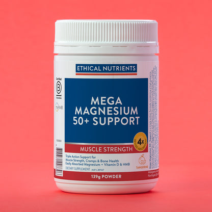 Ethical Nutrients Mega Magnesium 50+ Support Tangerine 139g Powder