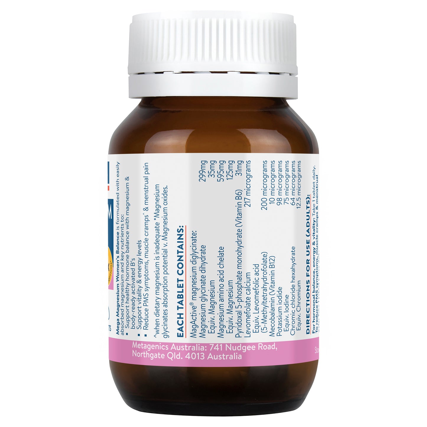 Ethical Nutrients Mega Magnesium Women's Balance 30 Tablets #size_30 tablets