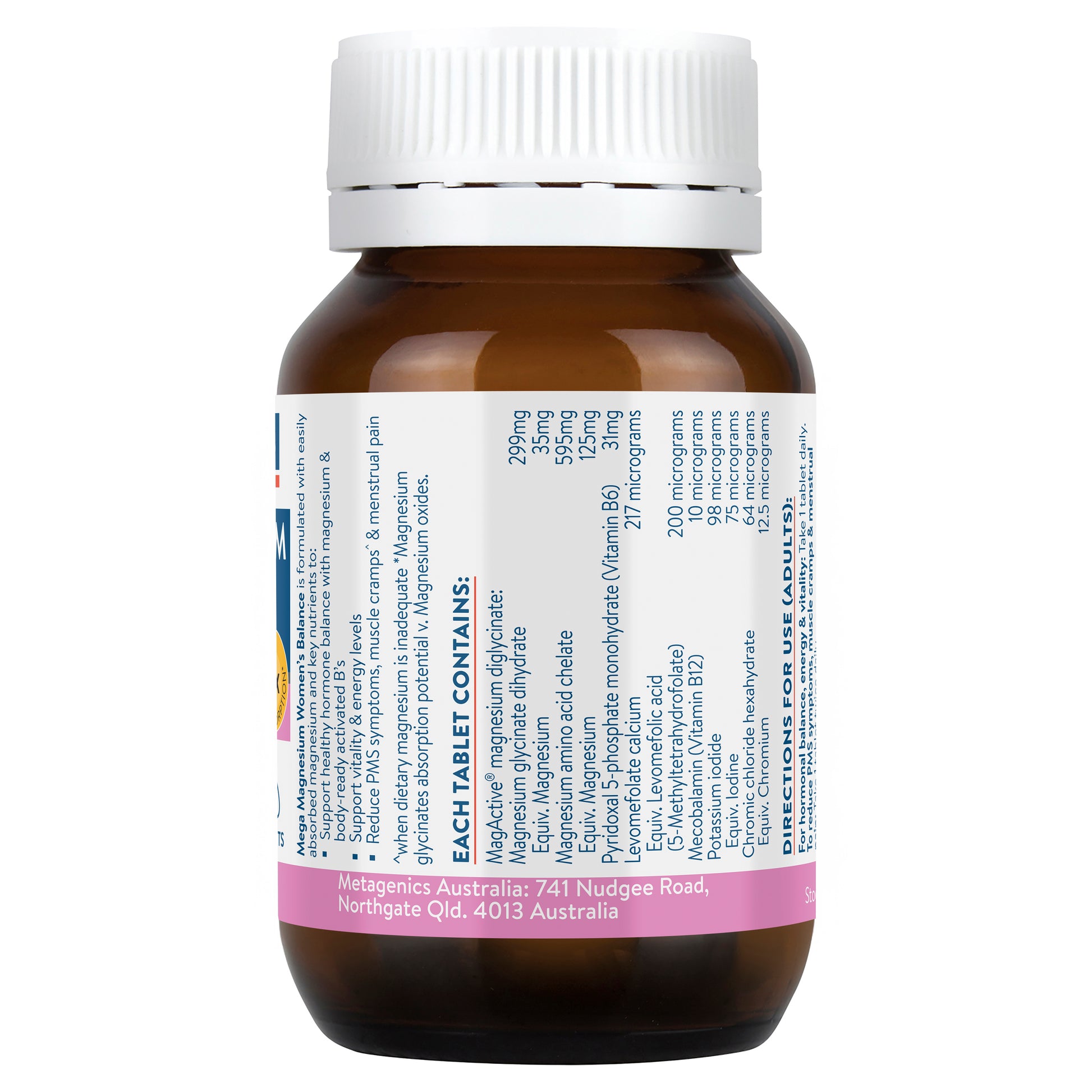 Ethical Nutrients Mega Magnesium Women's Balance 30 Tablets #size_30 tablets