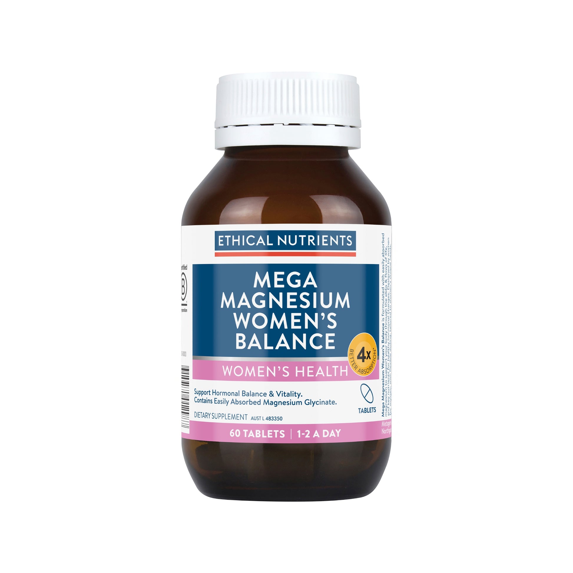 Ethical Nutrients Mega Magnesium Women's Balance 60 Tablets