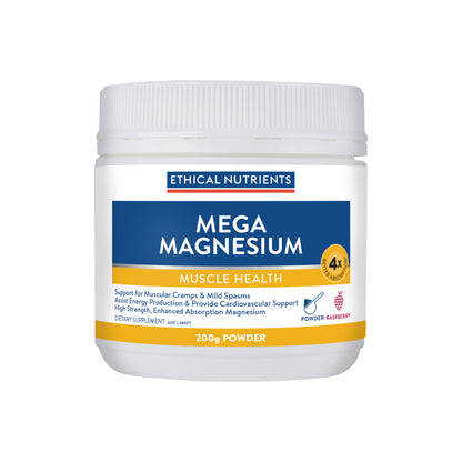 Mega Magnesium Raspberry 200g Powder