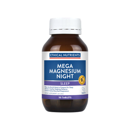 Mega Magnesium Night 50 Tablets