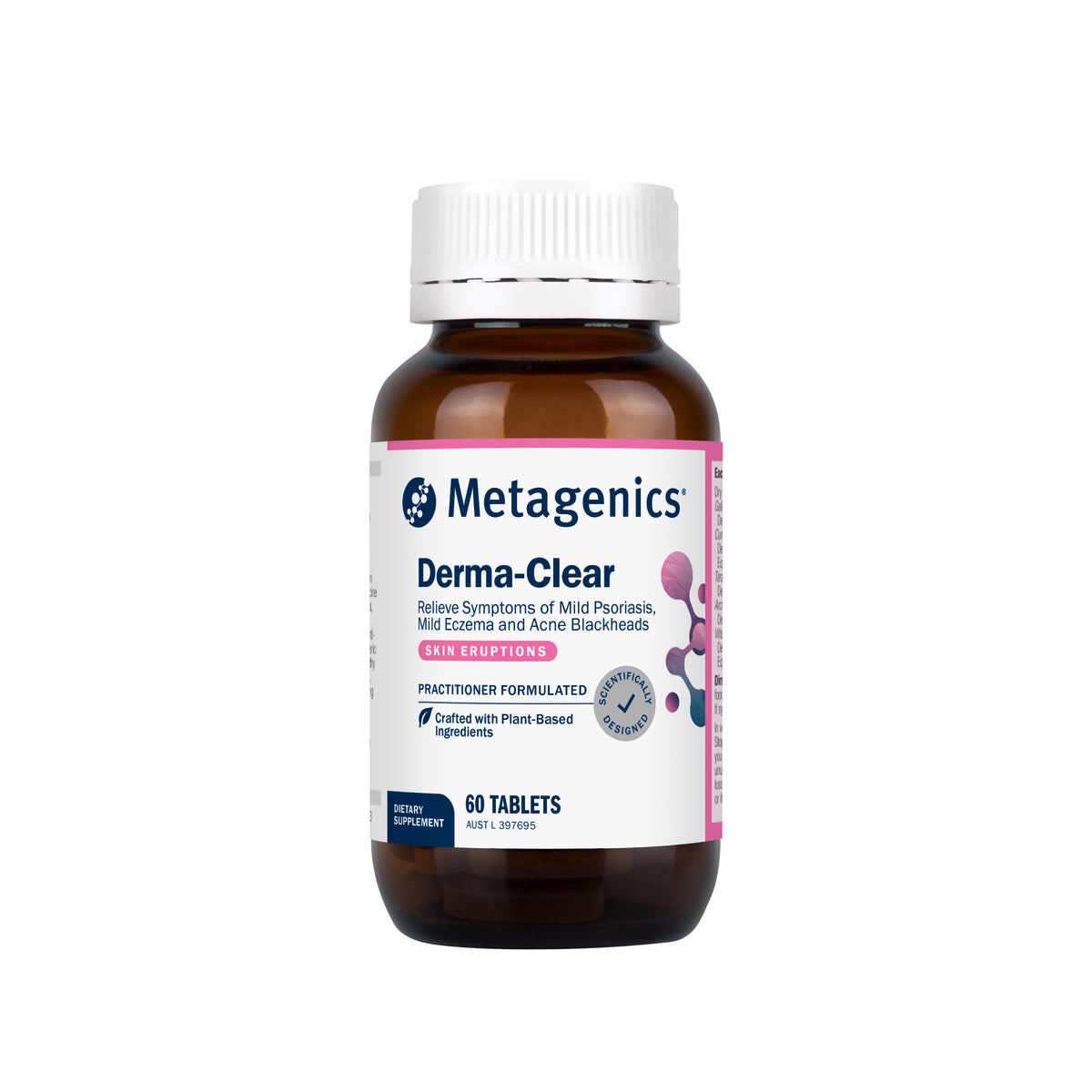 Metagenics Derma-Clear 60 Tablets for Acne Prone Skin