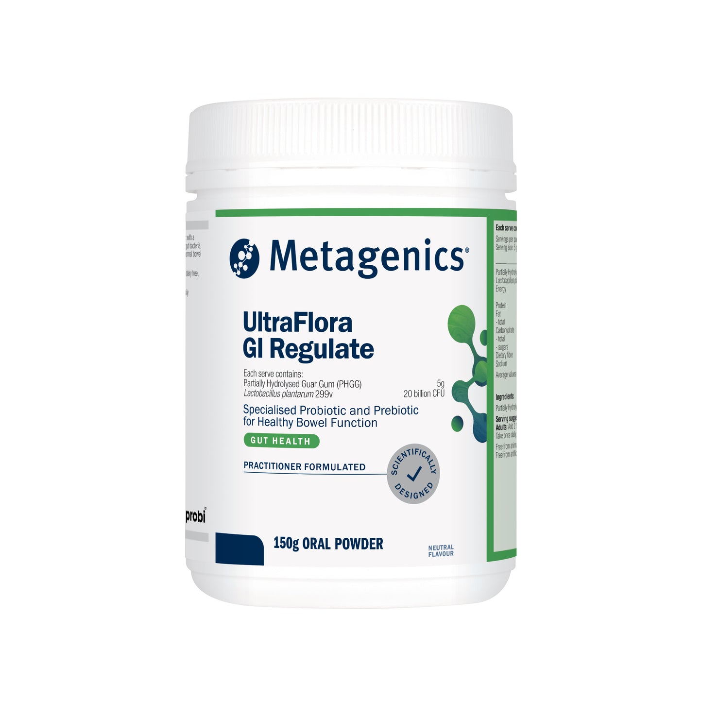UltraFlora GI Regulate Probiotic Neutral 150g Powder