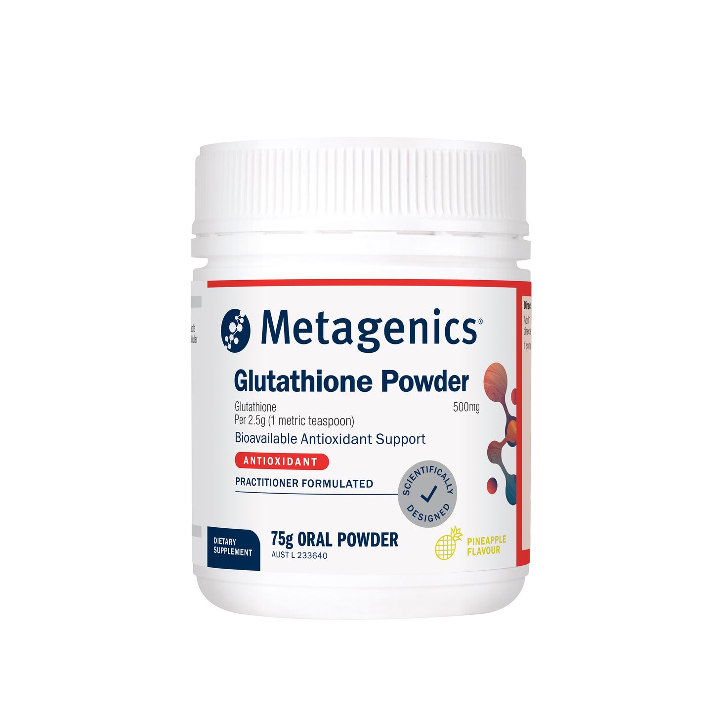 Metagenics Glutathione Pineapple 75g Powder