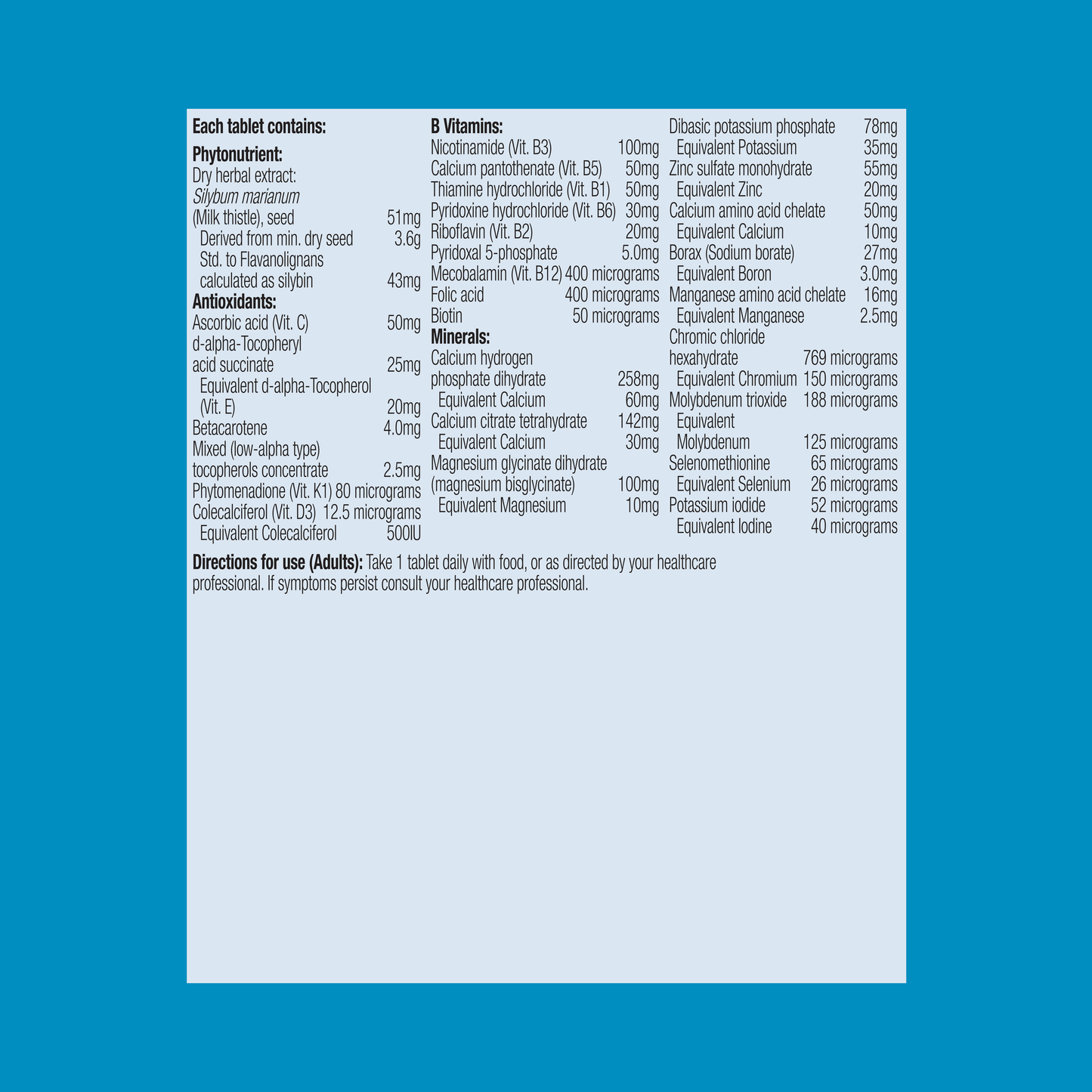 Male Essentials Multivitamin & Mineral 60 Tablets