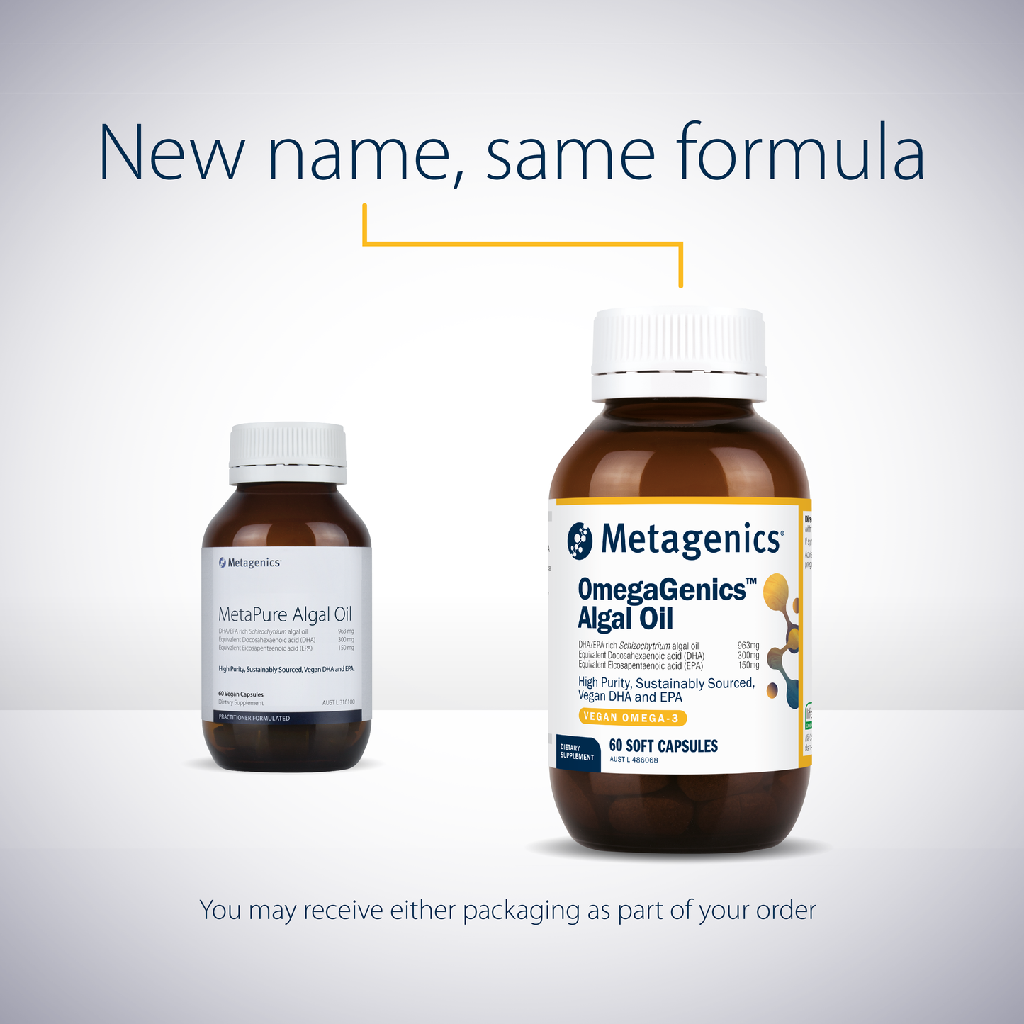 OmegaGenics Algal Oil 60 Soft Capsules