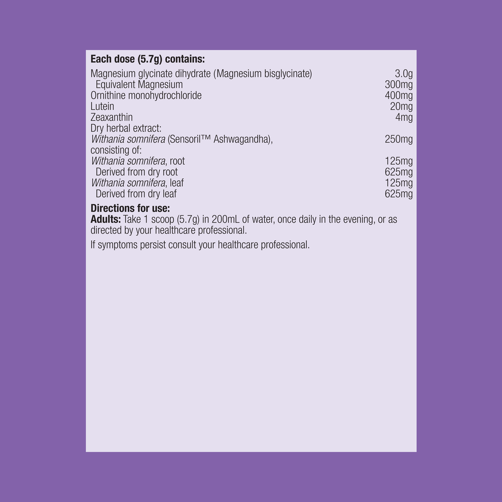 Metagenics SleepX Magnesium Powder 114g for Sleep