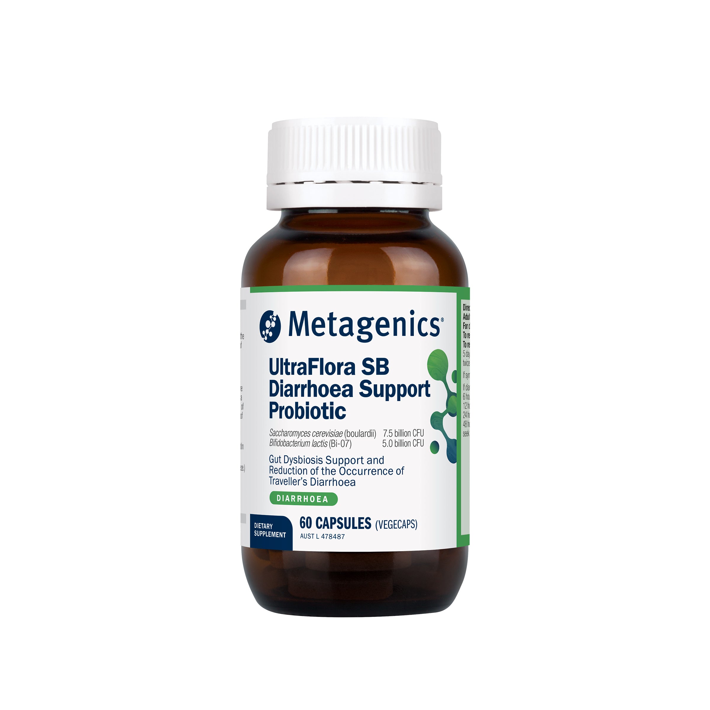 UltraFlora SB Diarrhoea Support Probiotic 60 Capsules – Metagenics