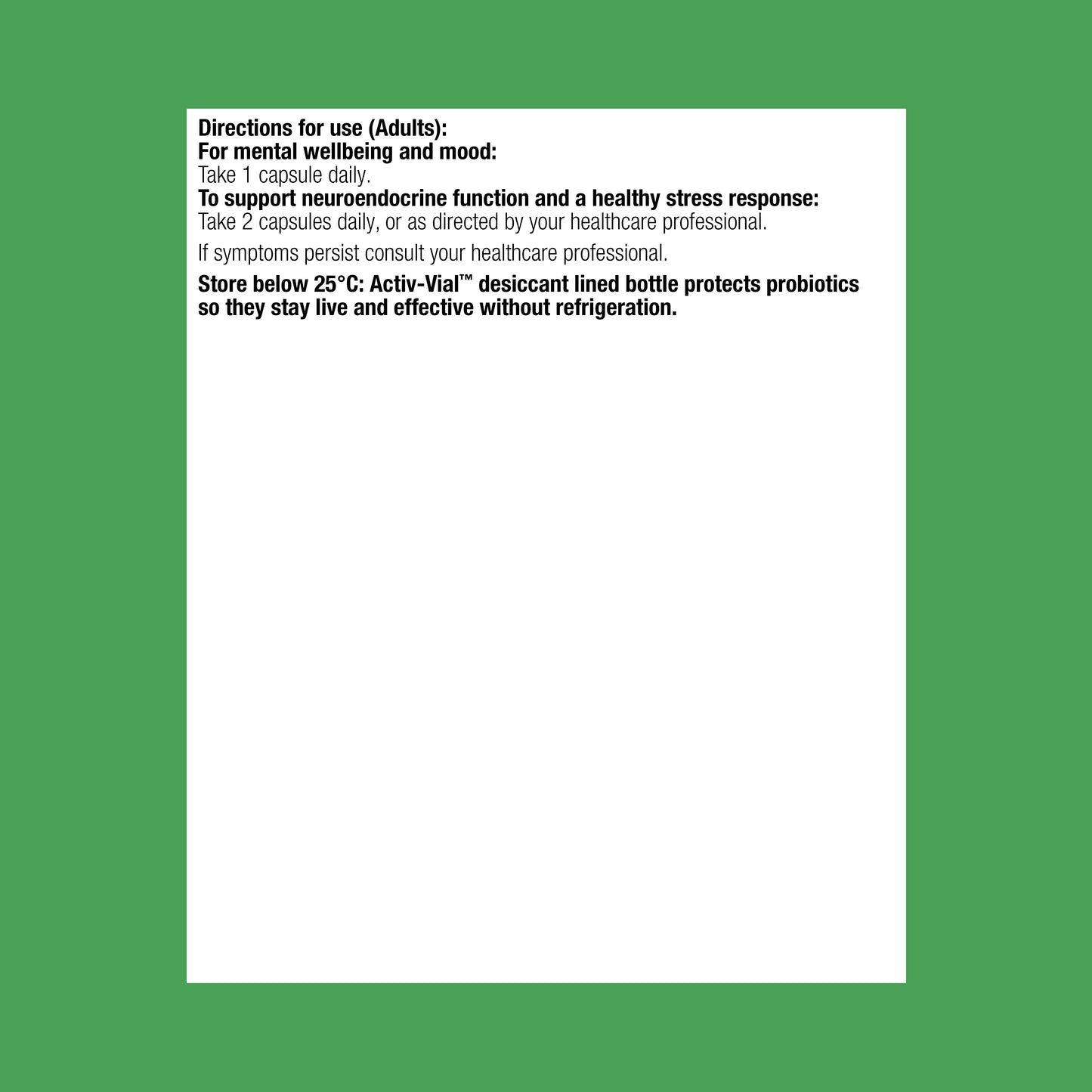 UltraFlora NeuroSupport Probiotic 60 Capsules