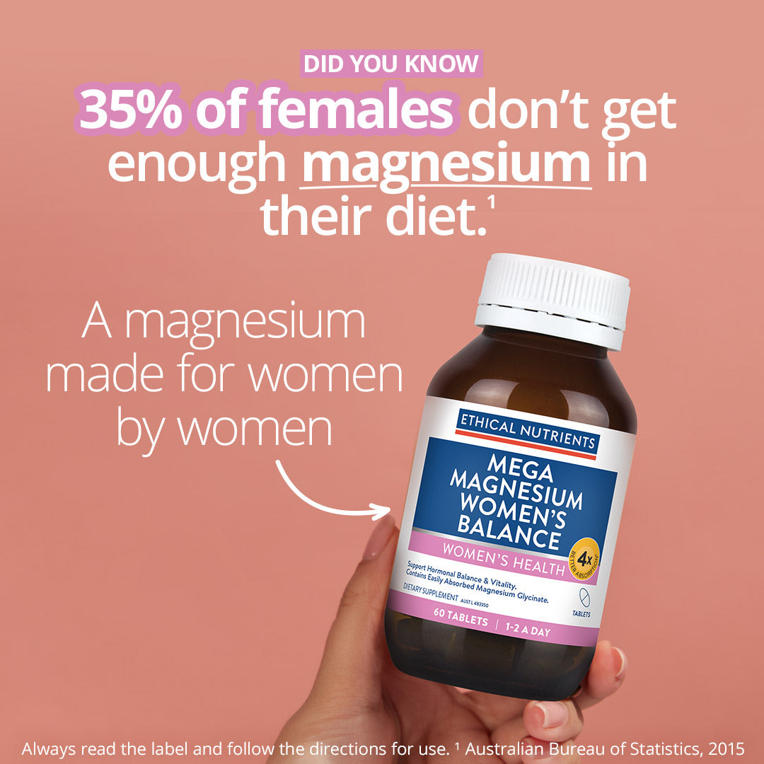 Ethical Nutrients Mega Magnesium Women's Balance 60 Tablets – Metagenics