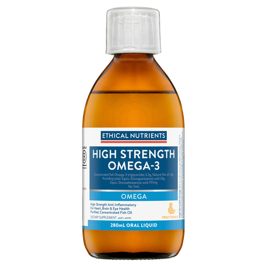 High Strength Omega-3 Fruit Punch 280ml Liquid