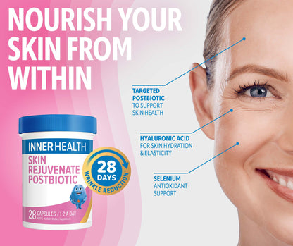 Inner Health Skin Rejuvenate Postbiotic 28 Capsules