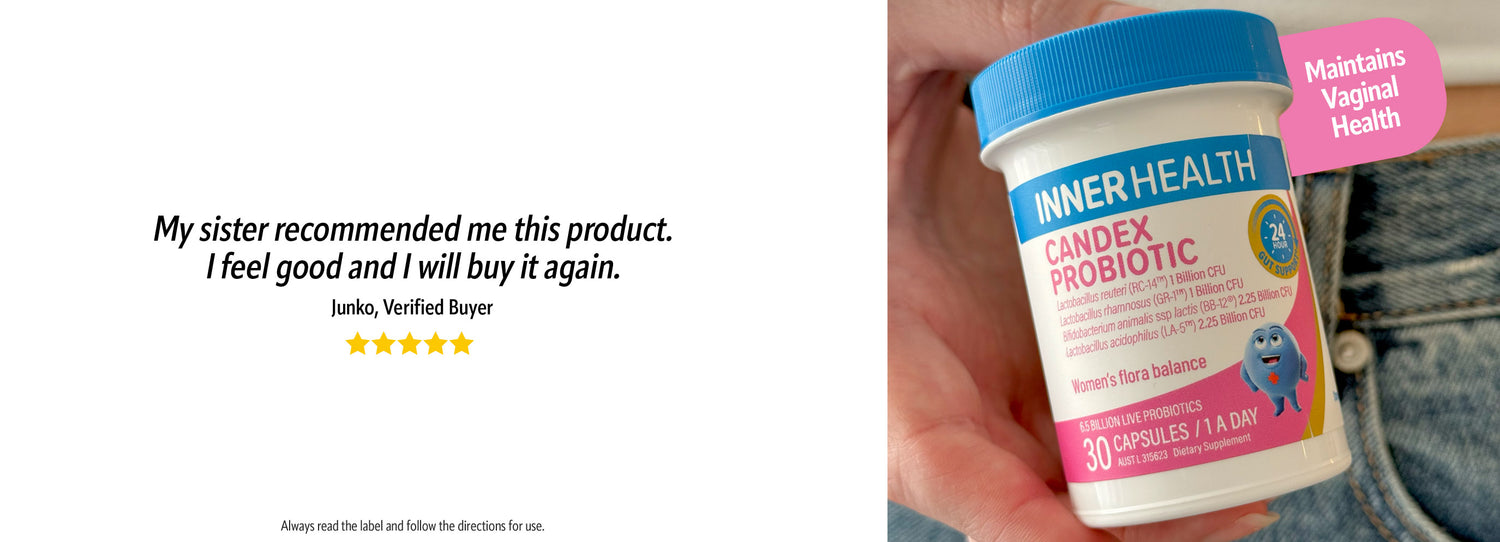 Candex Maintains Vaginal Health. 