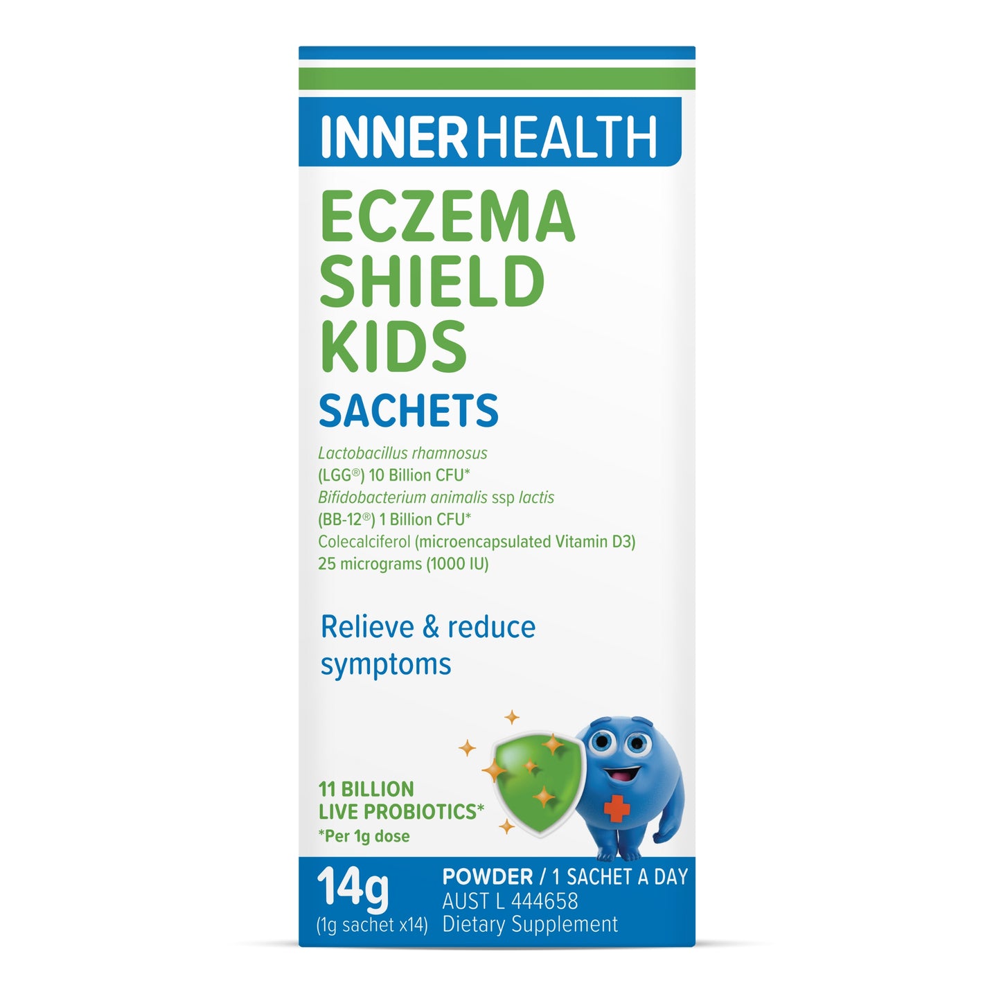 Eczema Shield Kids Probiotic Powder 1g Sachet (14 Pack)