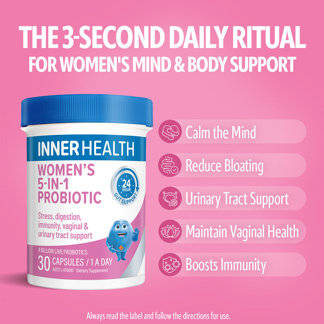 Inner Health Women's 5 in 1 Probiotic 30 Capsules – Metagenics
