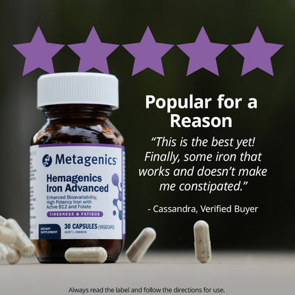Hemagenics Iron Advanced 30 Capsules