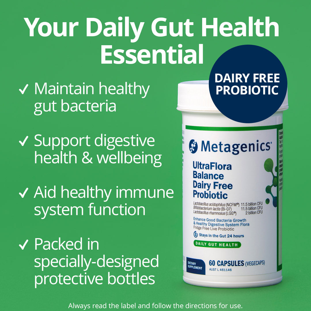 Metagenics UltraFlora Balance Dairy Free Probiotic 60 Capsules