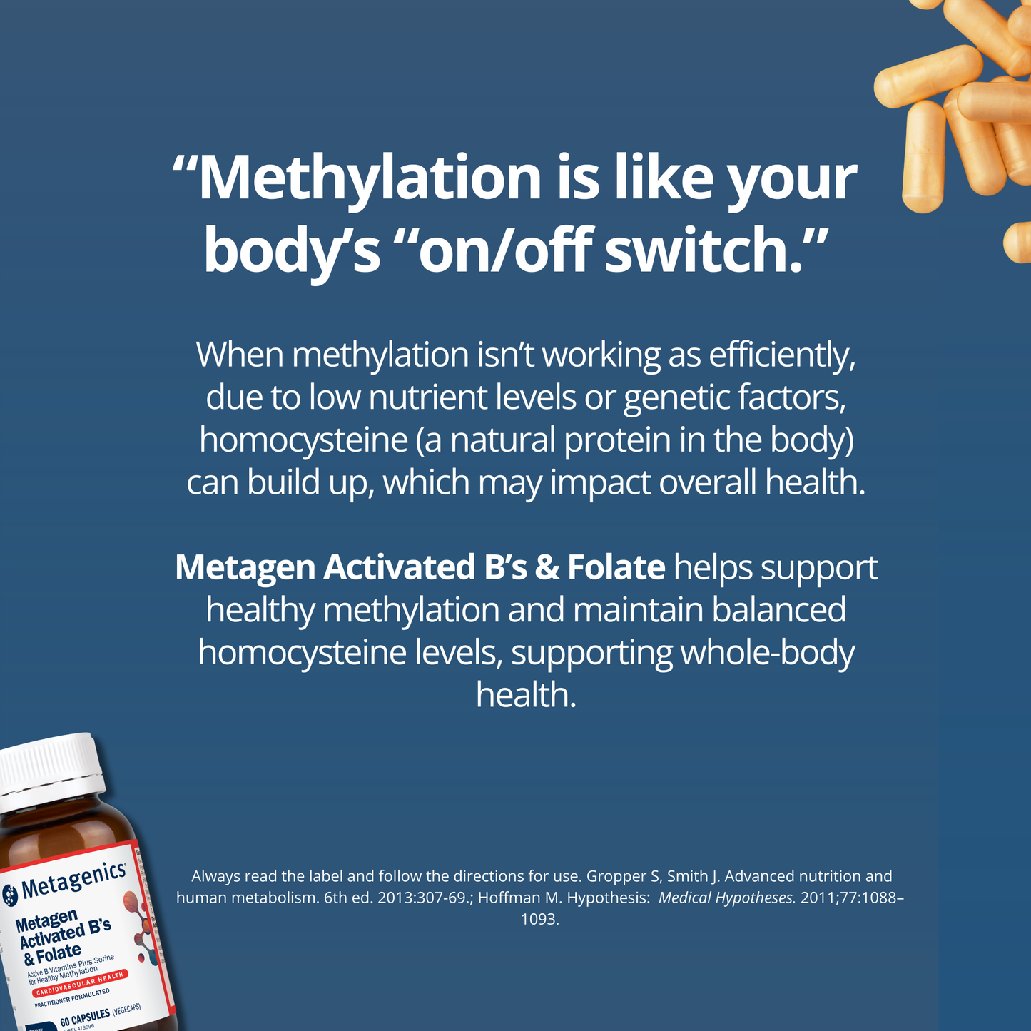 Metagen Activated B's & Folate 60 Capsules