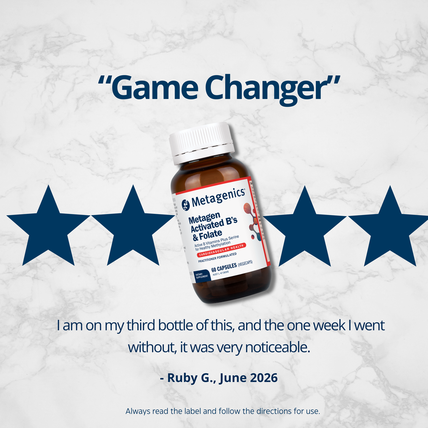 Metagen Activated B's & Folate 60 Capsules