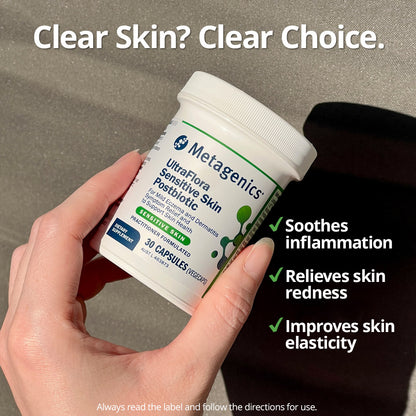 UltraFlora Sensitive Skin Postbiotic 30 Capsules 2-Pack