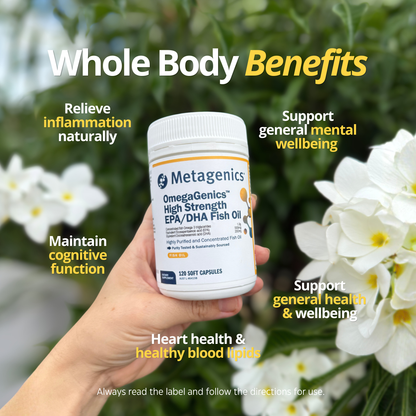 OmegaGenics High Strength EPA/DHA Fish Oil 120 Soft Capsules