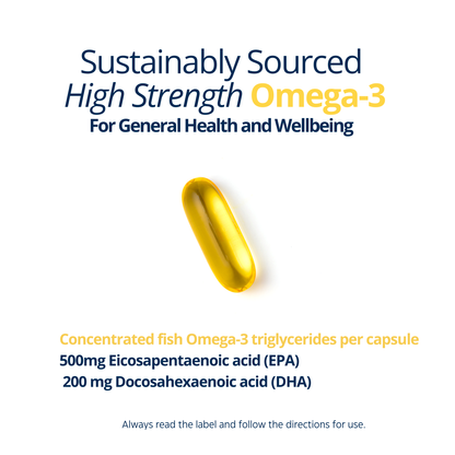 OmegaGenics High Strength EPA/DHA Fish Oil 240 Soft Capsules